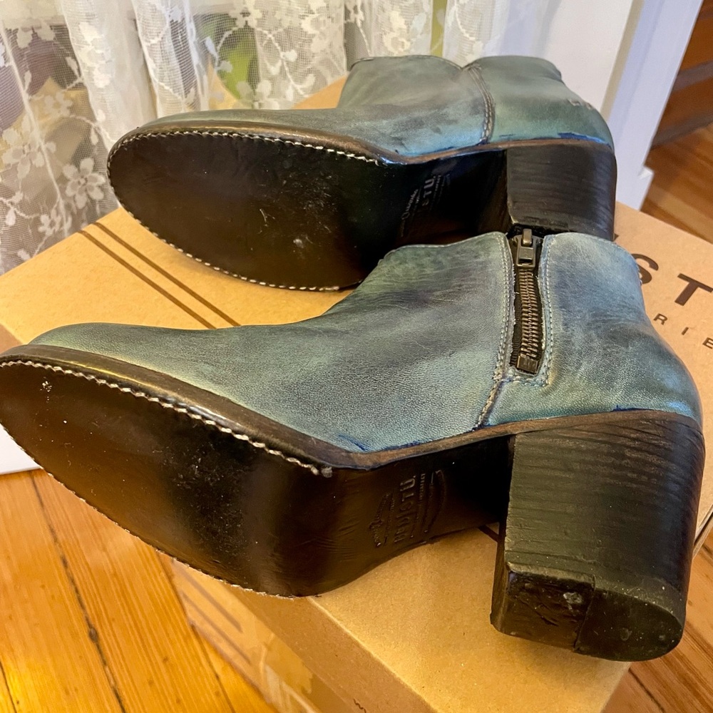 Bed Stu Blue Ankle Boots - Picture 5 of 6